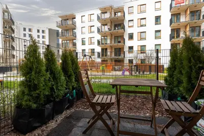Budynek, w którym mieści się apartament