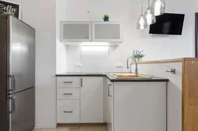 Kuchnia lub aneks kuchenny w obiekcie Comfy studio. City center.