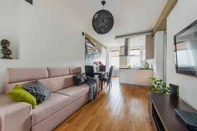 Część wypoczynkowa w obiekcie Apartment Chmielna Street - Central Station