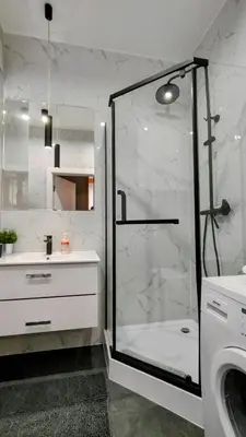 Łazienka w obiekcie ApartamentySnu, Wola Premium IV z parkingiem