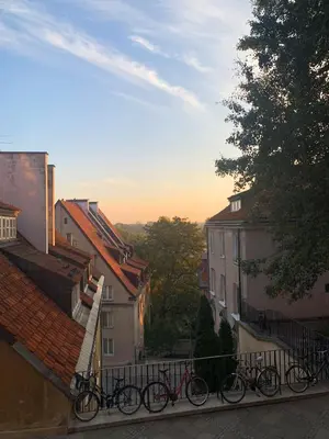 Budynek, w którym mieści się apartament