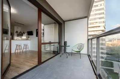 Balkon lub taras w obiekcie Lovely studio. Good location.