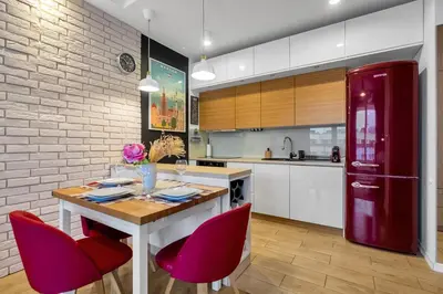 Kuchnia lub aneks kuchenny w obiekcie Warsaw Wola - Parking, Balcony, Quiet & Green Quarter - by Rentujemy