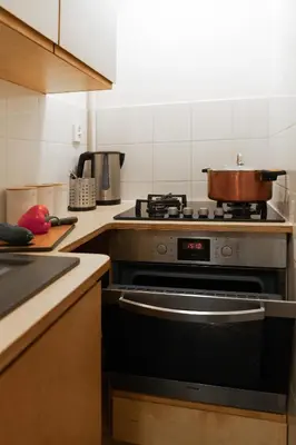 Kuchnia lub aneks kuchenny w obiekcie Apartament Saska 54