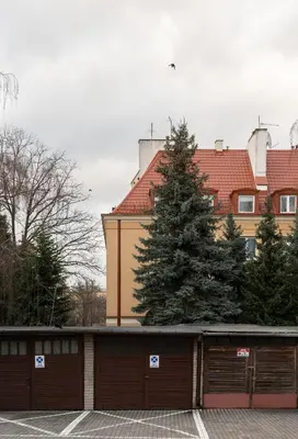 Budynek, w którym mieści się apartament