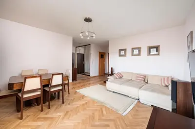 Część wypoczynkowa w obiekcie Wyględowska 2-Bedroom Apartment by BookingHost
