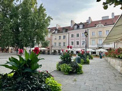 Ogród w obiekcie Rynek Nowego Miasta Old Town Apartment
