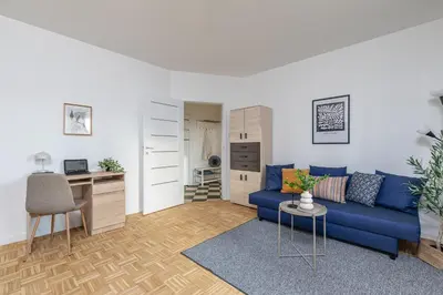 Kuchnia lub aneks kuchenny w obiekcie SuperApart ul Powstańców Śląskich 108c - Studio z wanną