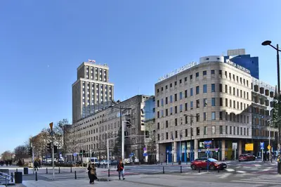 Widok na miasto Warszawa z tego apartamentu