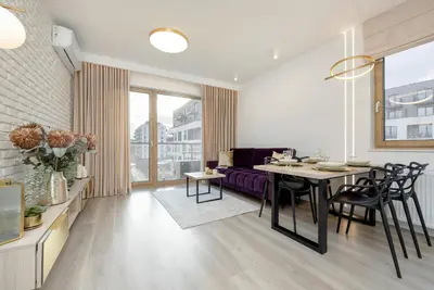 Część wypoczynkowa w obiekcie Mokotów Stylish Apartment with Parking & Balcony by Renters Prestige