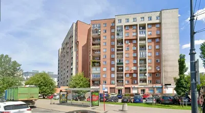 Budynek, w którym mieści się apartament
