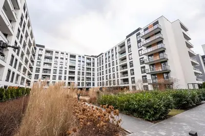 Budynek, w którym mieści się apartament