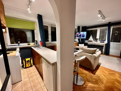 Kuchnia lub aneks kuchenny w obiekcie SUSHI 2 fast WiFi 1Gbs 85'TV HBO Disney+ AmazonTV