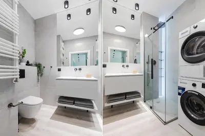 Łazienka w obiekcie SuperApart Herbu Janina 4, Wilanów, szpital Medicover, Paley, parking