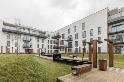 Budynek, w którym mieści się apartament
