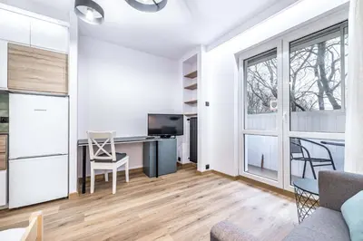 Kuchnia lub aneks kuchenny w obiekcie Modern Studio close to the Metro