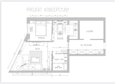 Plan piętra w obiekcie Piękny apartament w Warszawie