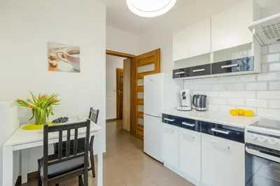 Kuchnia lub aneks kuchenny w obiekcie ShortStayPoland Skierniewicka (B156)