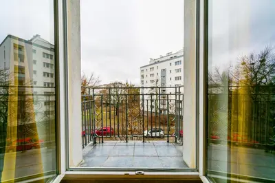 Balkon lub taras w obiekcie Warsaw Concierge Polin II