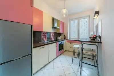 Kuchnia lub aneks kuchenny w obiekcie Warsaw Concierge Polin II