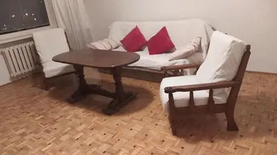 Część wypoczynkowa w obiekcie Uroczy apartament z bezpłatnych parkingiem