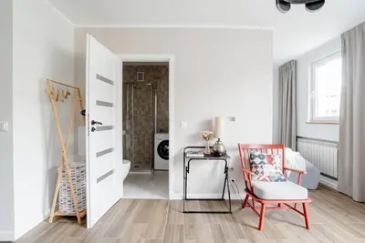 Część wypoczynkowa w obiekcie Apartament na Powiślu