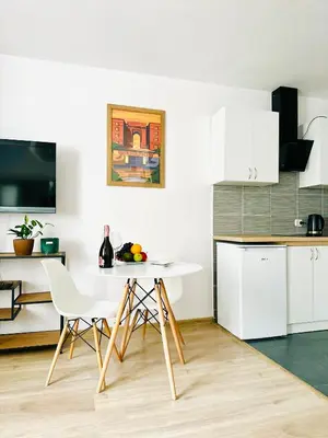 Telewizja i/lub zestaw kina domowego w obiekcie Cosy Stay Muranów