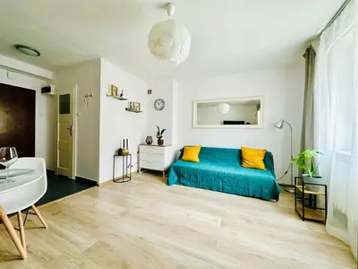 Część wypoczynkowa w obiekcie Cosy Stay Muranów