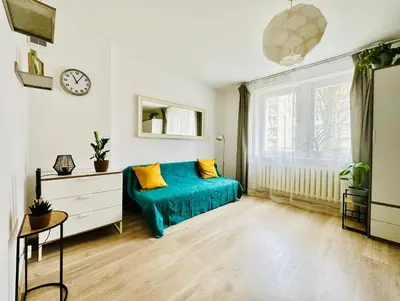 Część wypoczynkowa w obiekcie Cosy Stay Muranów