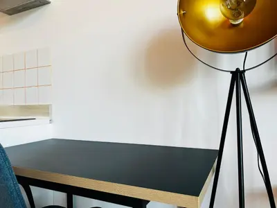 Plan piętra w obiekcie Łazienki Krolewskie Studio z Antresolą i widokiem