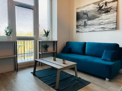 Plan piętra w obiekcie Łazienki Krolewskie Studio z Antresolą i widokiem