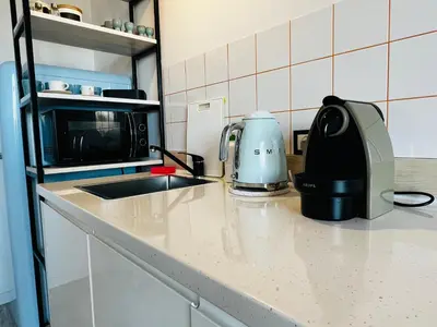 Plan piętra w obiekcie Łazienki Krolewskie Studio z Antresolą i widokiem