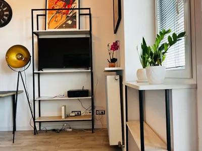 Plan piętra w obiekcie Łazienki Krolewskie Studio z Antresolą i widokiem