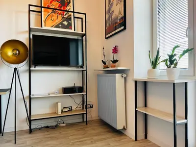 Plan piętra w obiekcie Łazienki Krolewskie Studio z Antresolą i widokiem
