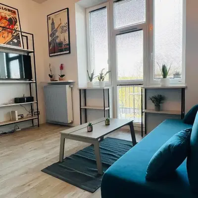 Łazienki Krolewskie Studio z Antresolą i widokiem