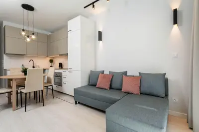 Kuchnia lub aneks kuchenny w obiekcie Premium Green Tea Apartment Herbu Oksza