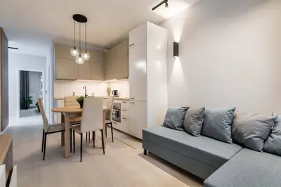 Kuchnia lub aneks kuchenny w obiekcie Premium Green Tea Apartment Herbu Oksza
