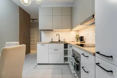 Kuchnia lub aneks kuchenny w obiekcie Premium Green Tea Apartment Herbu Oksza