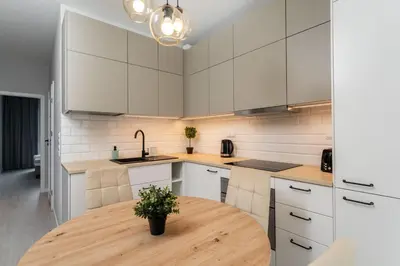 Kuchnia lub aneks kuchenny w obiekcie Premium Green Tea Apartment Herbu Oksza