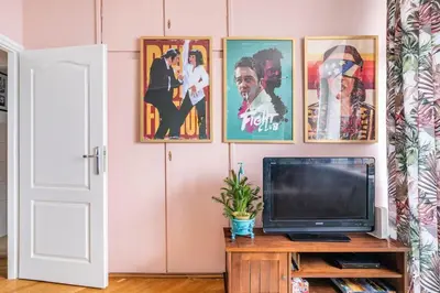 Telewizja i/lub zestaw kina domowego w obiekcie Boho Chic City Center