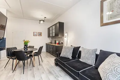 Kuchnia lub aneks kuchenny w obiekcie SuperApart Targowa 21, Praga - Blisko Stadionu i Konesera