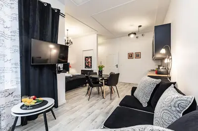 Telewizja i/lub zestaw kina domowego w obiekcie SuperApart Targowa 21, Praga - Blisko Stadionu i Konesera