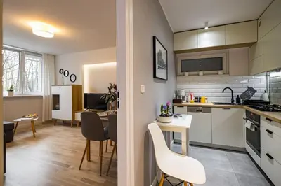 Kuchnia lub aneks kuchenny w obiekcie Apartament Powiśle