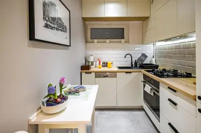 Kuchnia lub aneks kuchenny w obiekcie Apartament Powiśle