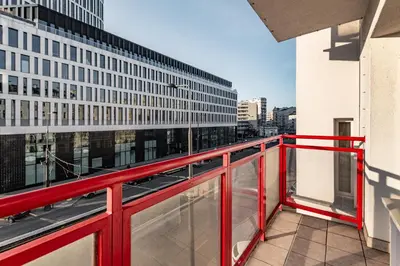Balkon lub taras w obiekcie Apartament Puławska by Your Freedom