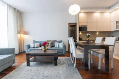 Kuchnia lub aneks kuchenny w obiekcie Urban Chic - One Bedroom Apartment - City Center&Stawki