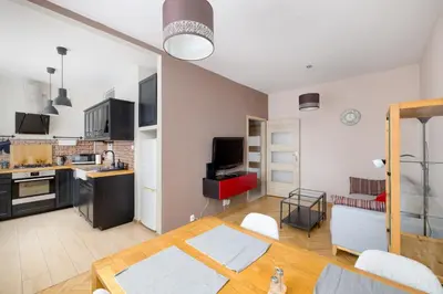 Kuchnia lub aneks kuchenny w obiekcie Business Stay Apartment in Mokotów