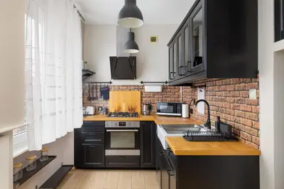 Kuchnia lub aneks kuchenny w obiekcie Business Stay Apartment in Mokotów