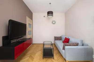 Telewizja i/lub zestaw kina domowego w obiekcie Business Stay Apartment in Mokotów