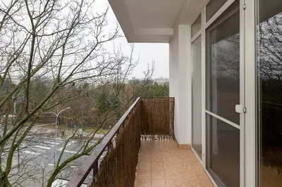 Balkon lub taras w obiekcie Business Stay Apartment in Mokotów